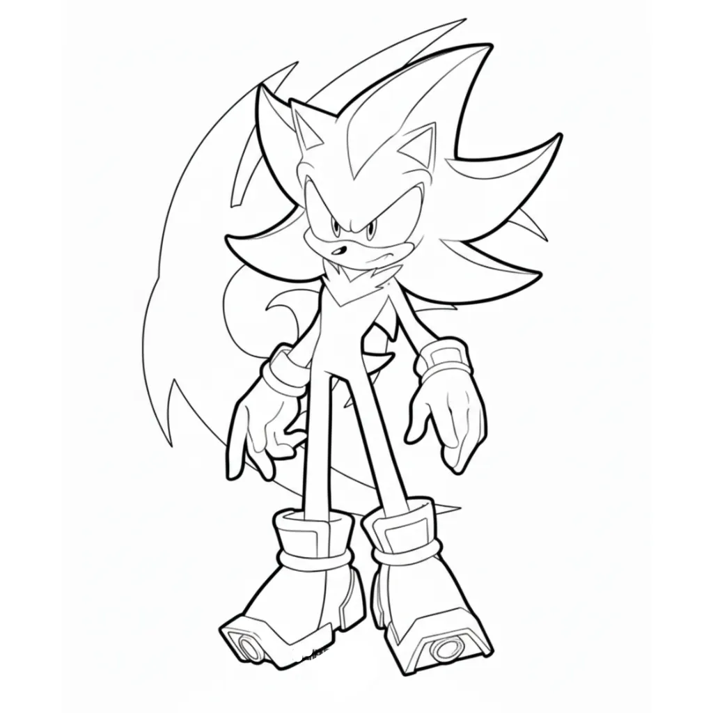Shadow 4 para colorear de para niños
