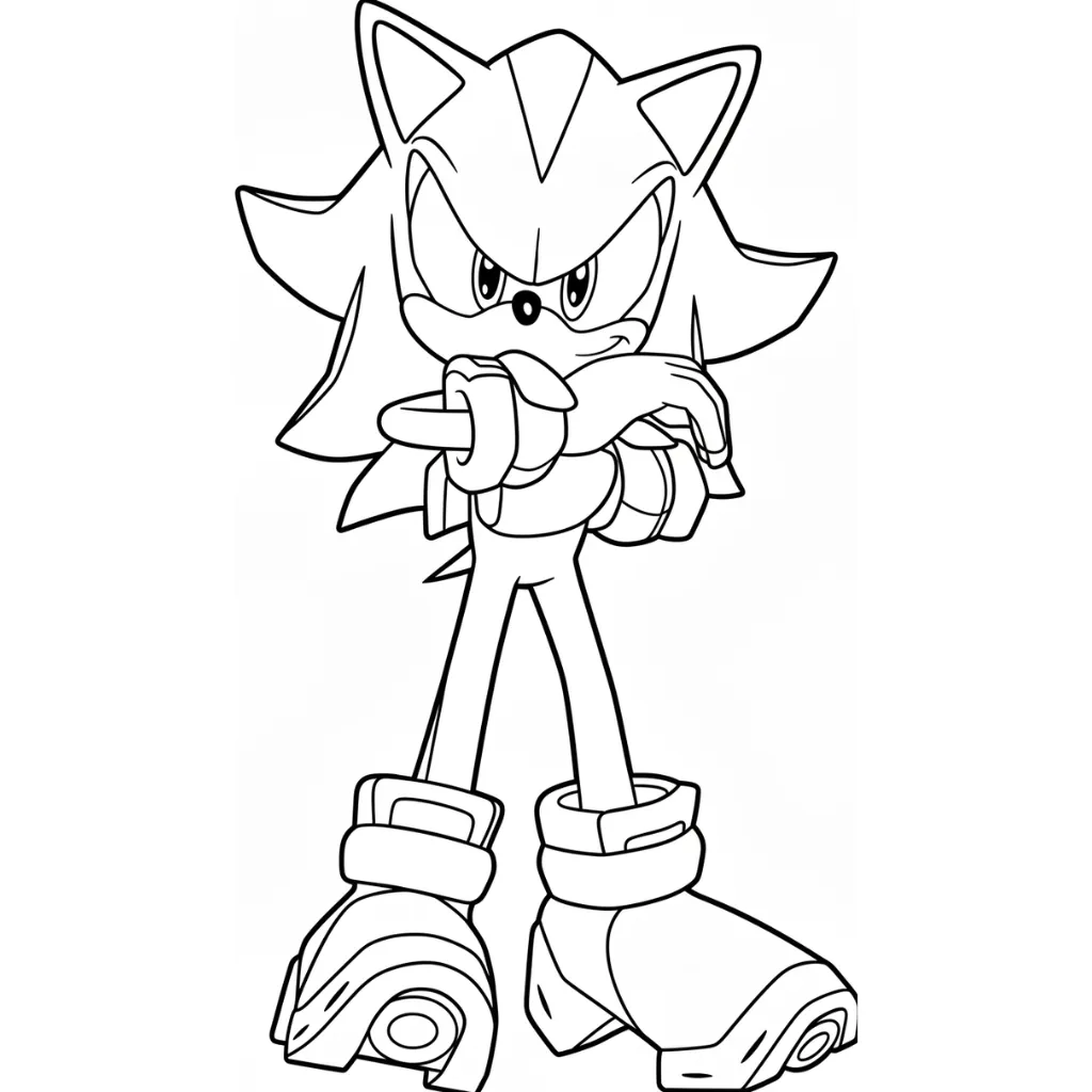 Shadow 6 para colorear para niño para imprimir