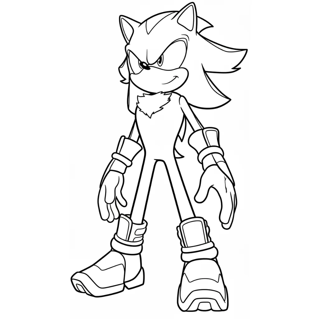 Shadow 8 para colorear para imprimir pdf gratis