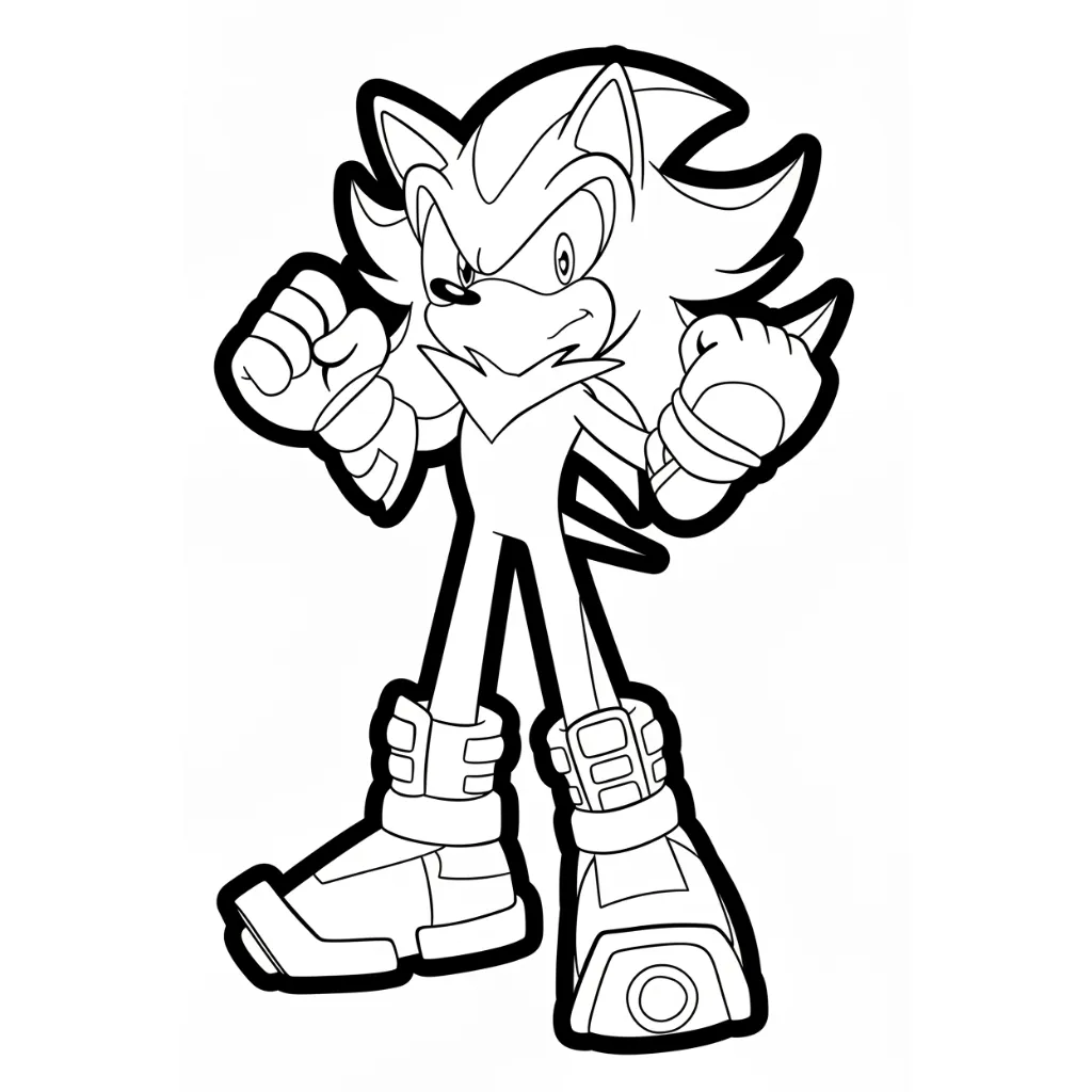 Shadow 9 para colorear para imprimir pdf