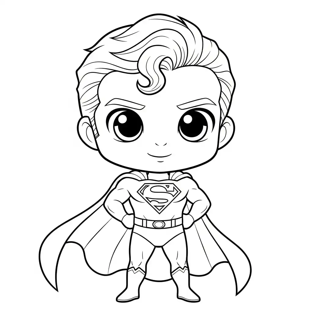Superman para colorear para imprimir para niño de 12 años 2