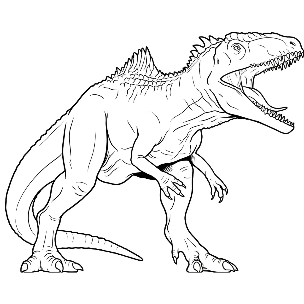 imprimir T Rex 17 para colorear