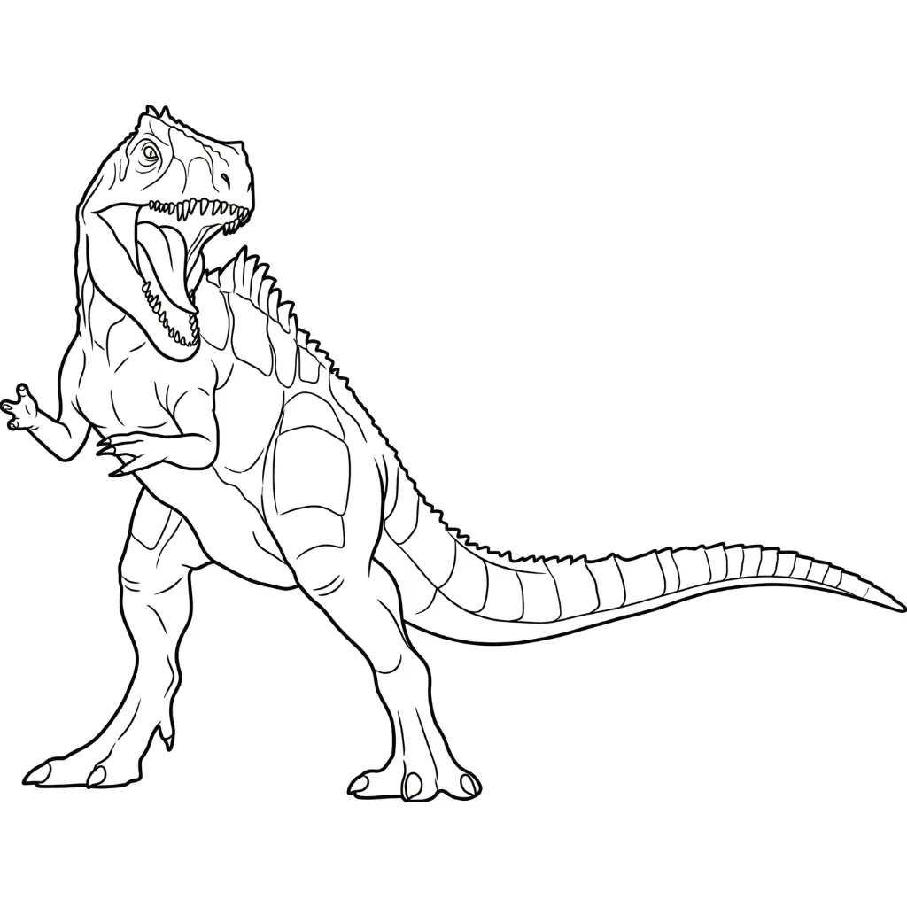 T Rex 19 para colorear en línea