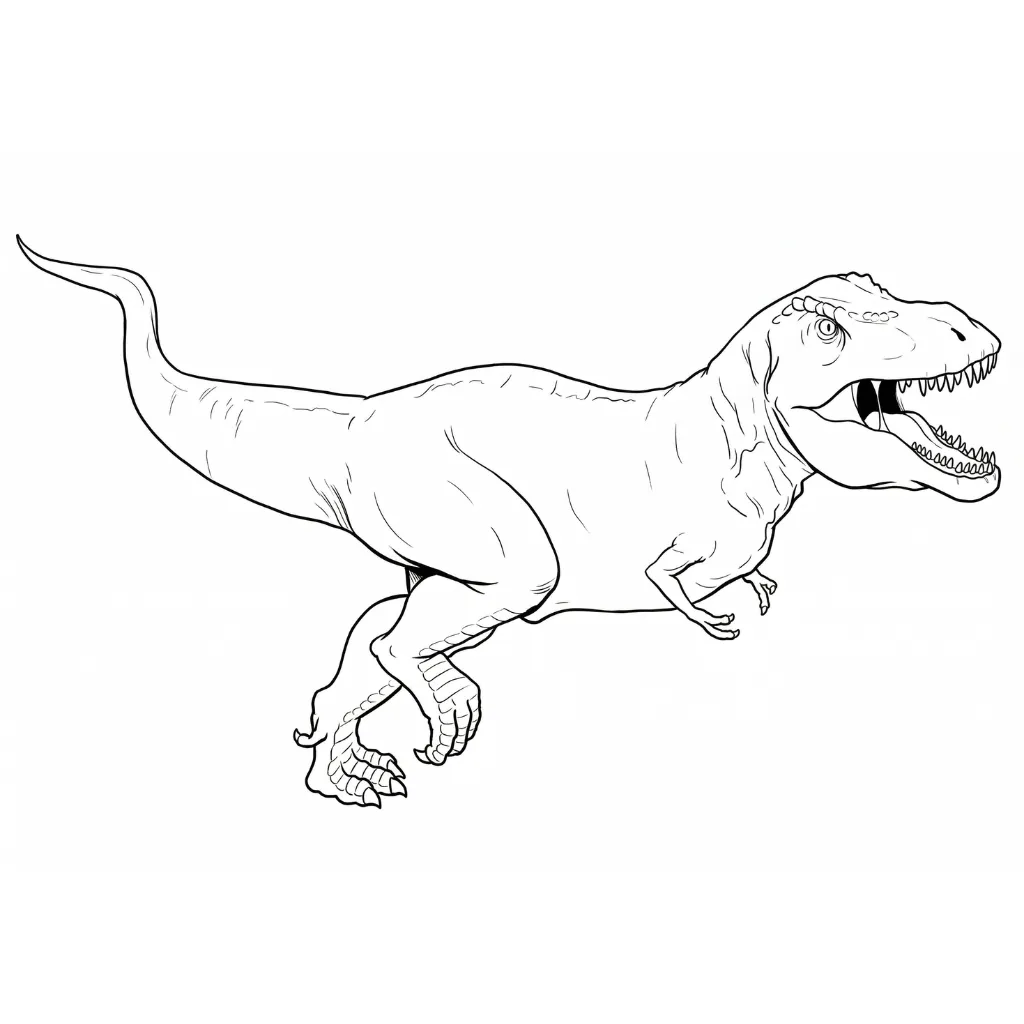 T Rex 7 para colorear para primaria