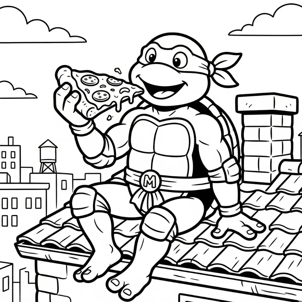 Tortugas Ninja 2 para colorear y dibujos