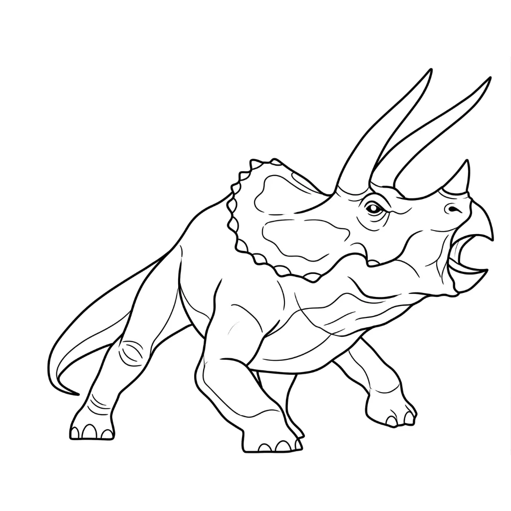 para imprimir Triceratops 17 para colorear gratis