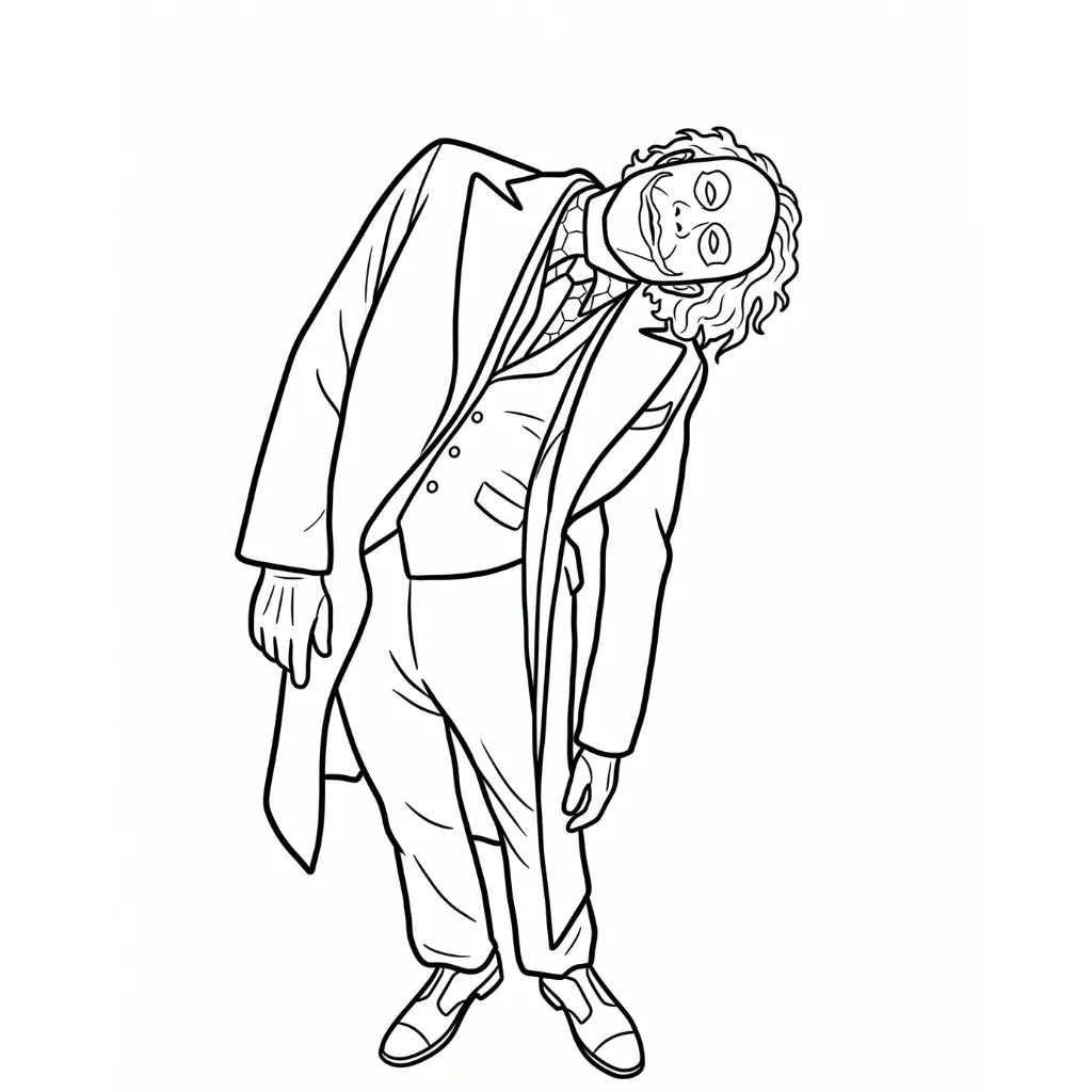 Joker 9 para colorear para imprimir para niño de 6 años