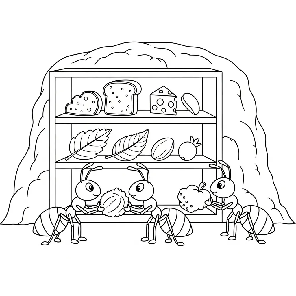 Hormiga 2 para colorear y dibujos