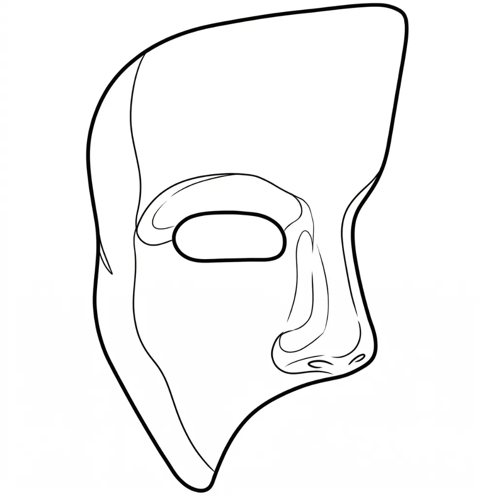 Antifaz 15 para colorear para imprimir para niño de 10 años