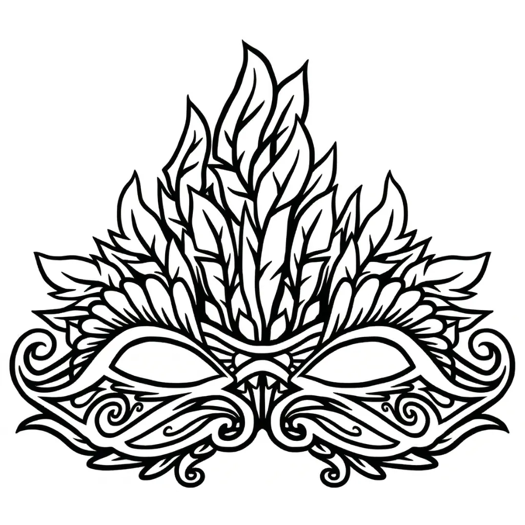 Antifaz 16 para colorear para niño de 3 años