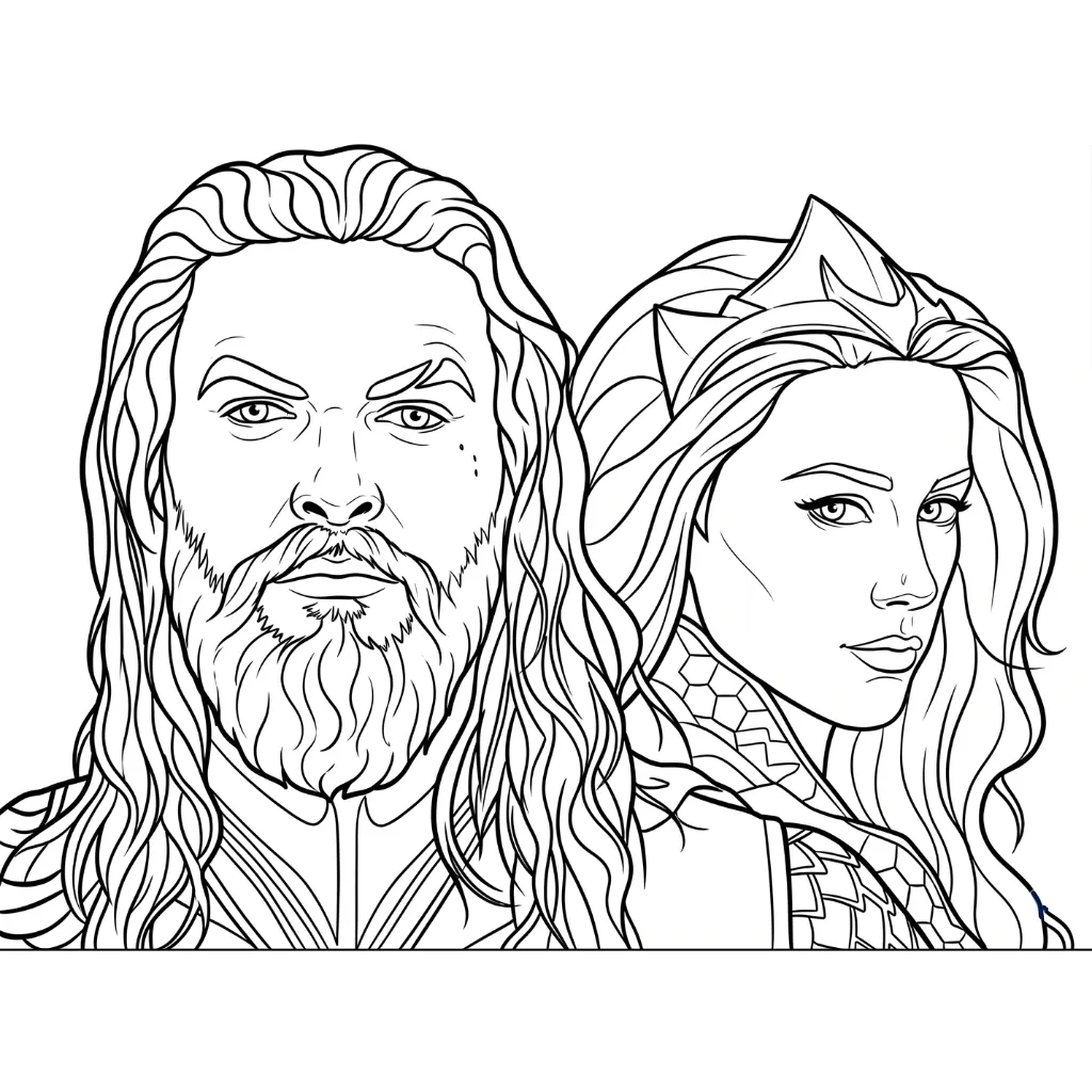 descargar Aquaman 11 para colorear gratis