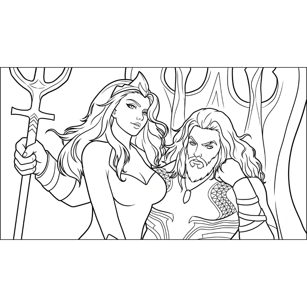 descargar Aquaman 13 para colorear gratis