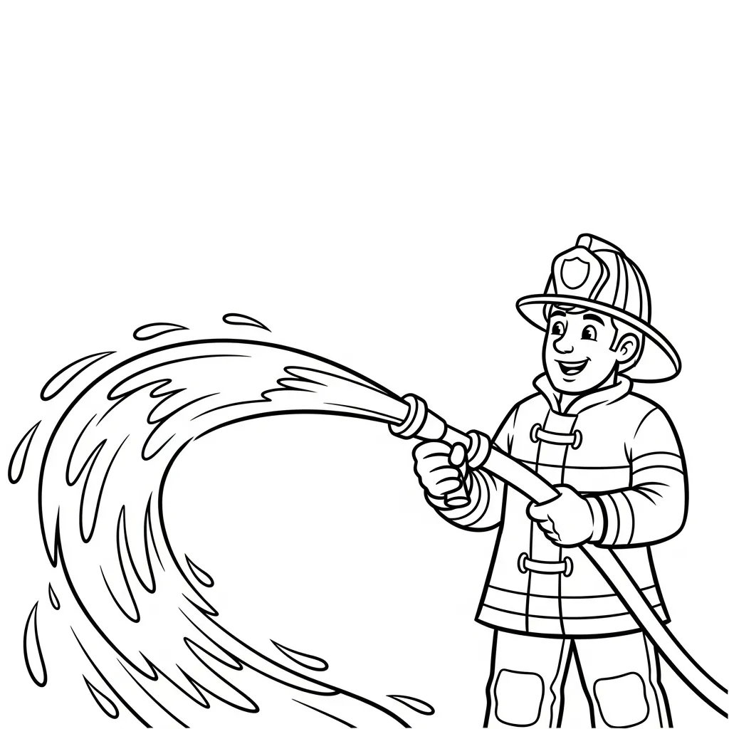 Bombero 10 kostenlose Online-Malvorlage