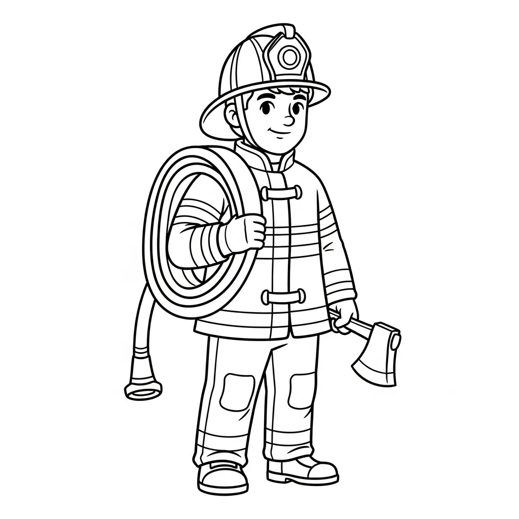 Bombero 12 kostenlose Online-Malvorlage