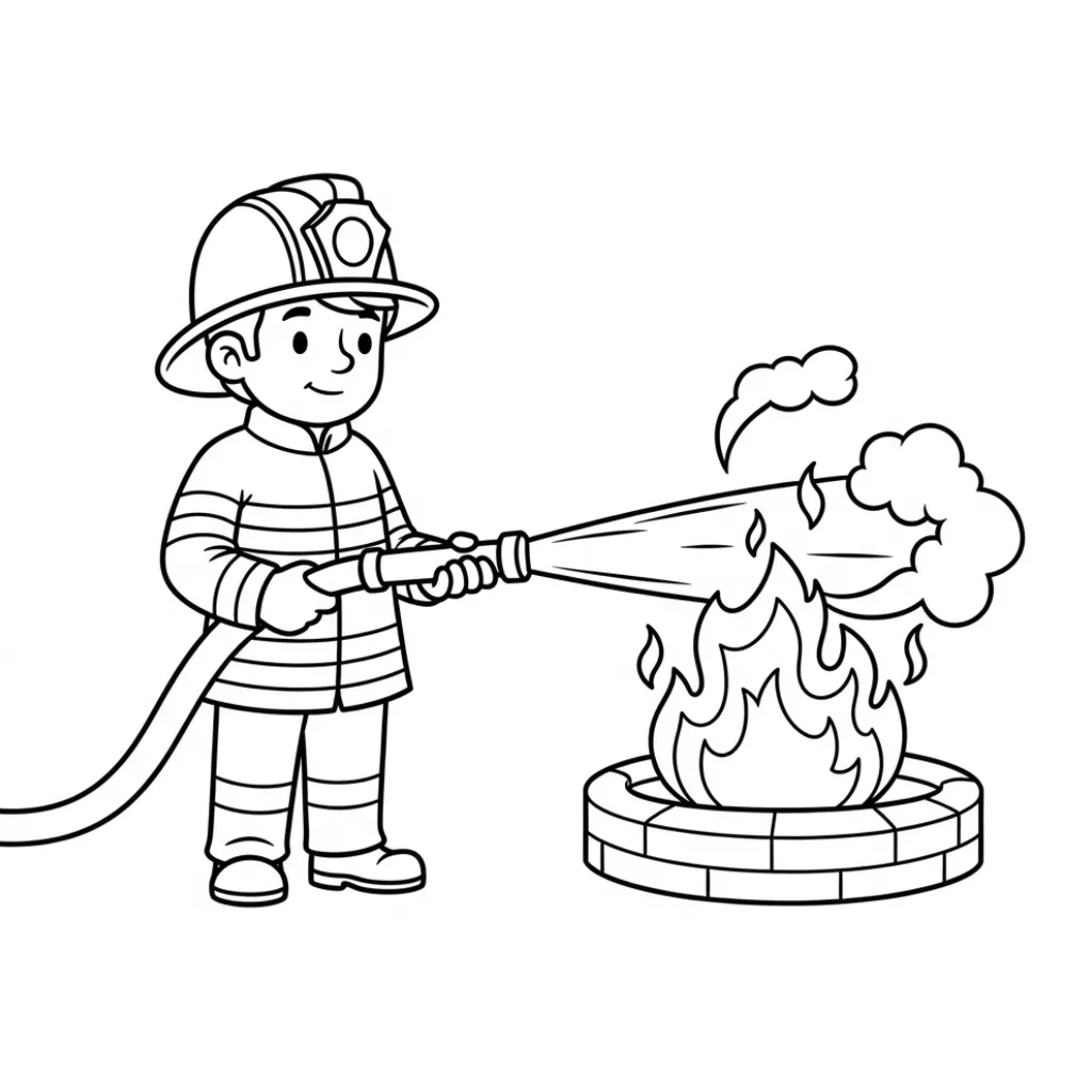 Bombero 18 Malvorlagen für Jungen