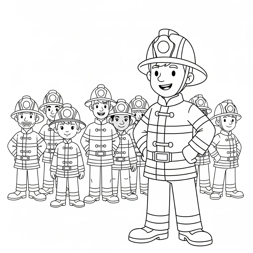 Bombero 2 ausdruckbare Malvorlagen für einen 3-jährigen Jungen