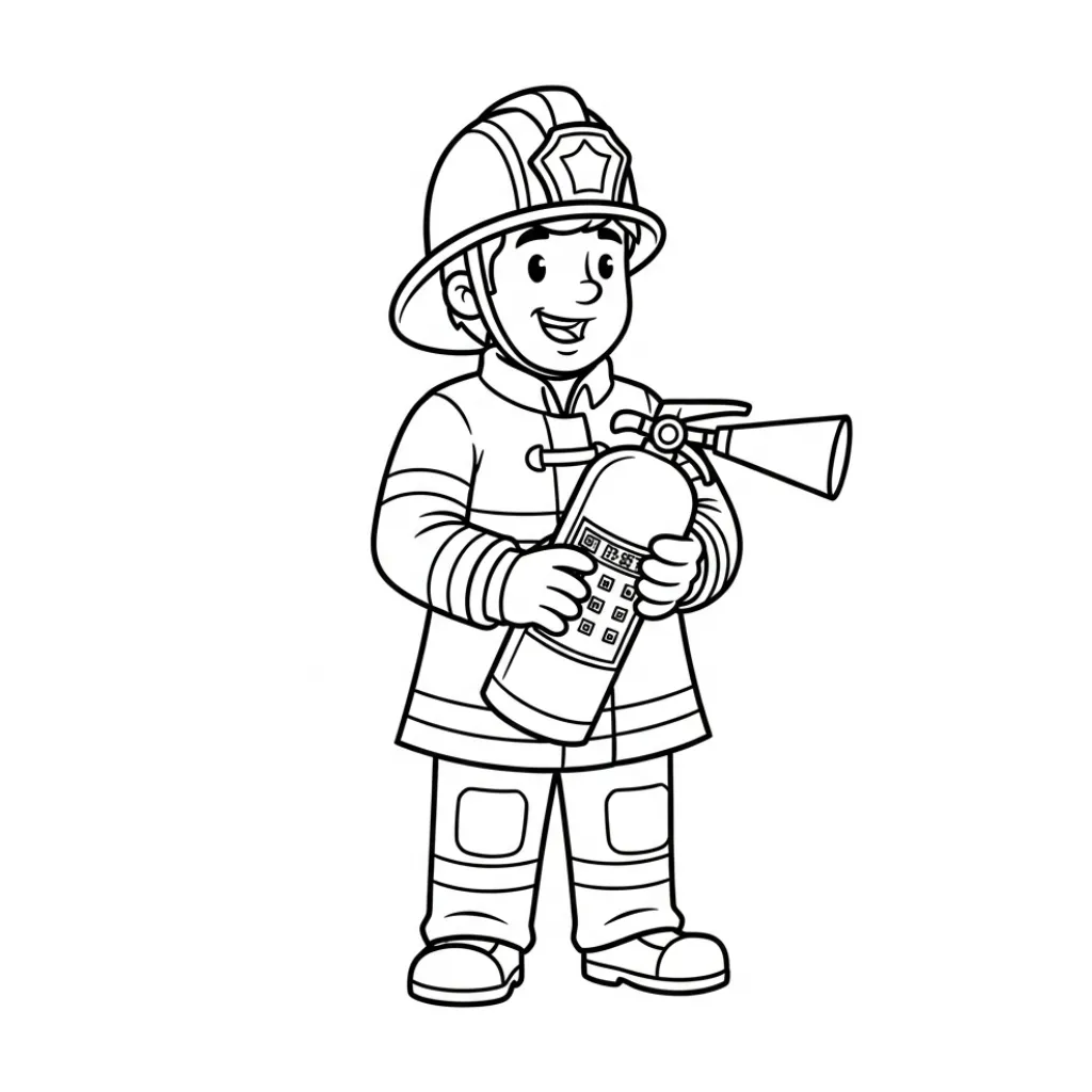 Bombero 21 Ausmalbilder zum Ausdrucken auf A4