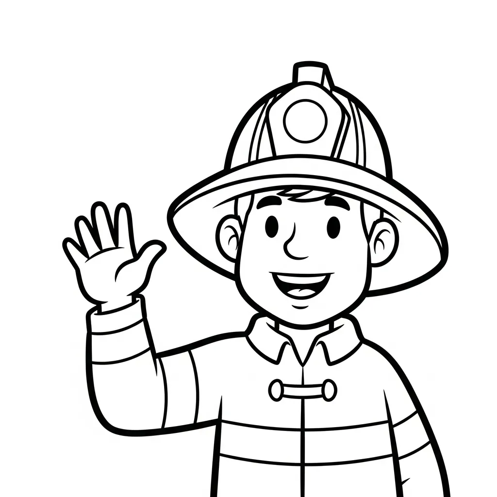 Bombero 22 ausdruckbare Malvorlagen für einen 4-jährigen Jungen