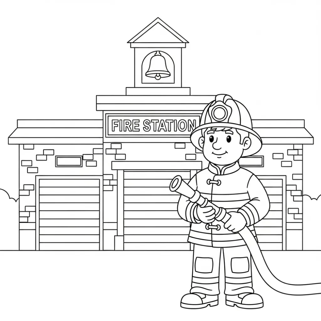 Bombero 3 Malvorlagen für Jungen