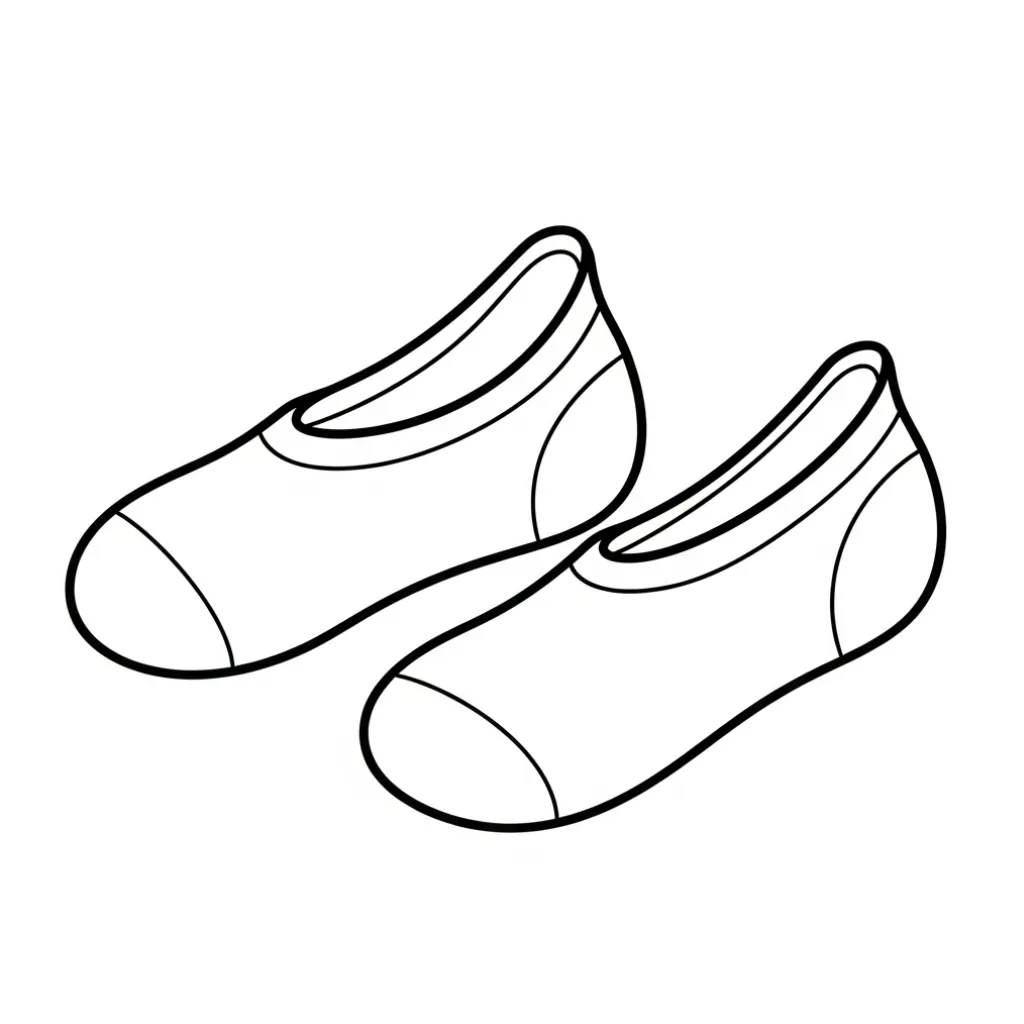 imagen de Calcetines 10 para colorear para niño