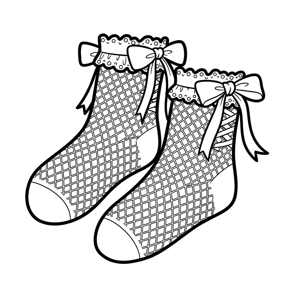 Calcetines 13 para colorear para niño de 2 años