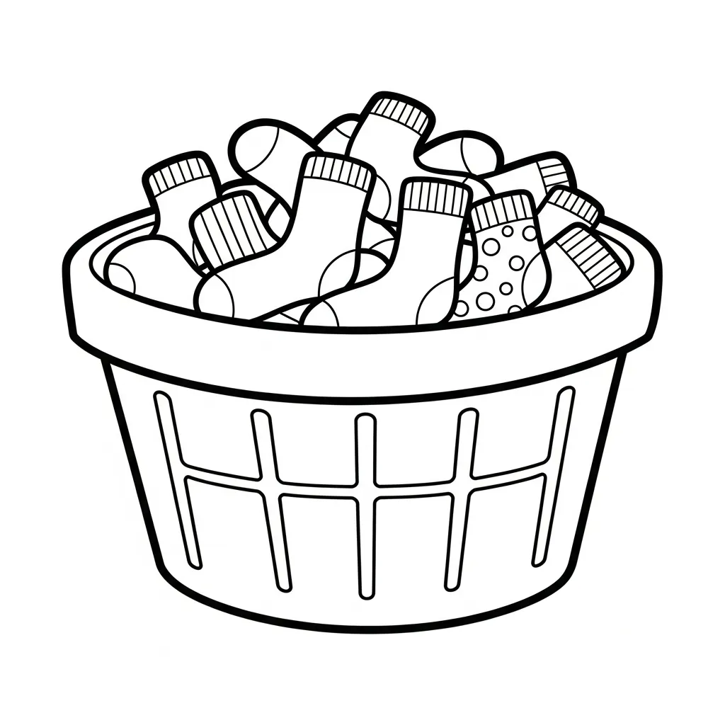 imprimir Calcetines 23 para colorear para niño