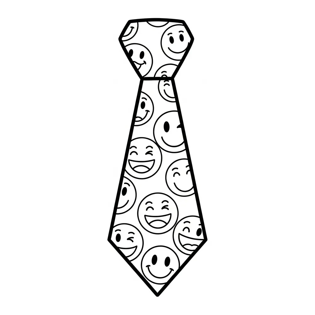 descargar Corbata 14 para colorear gratis