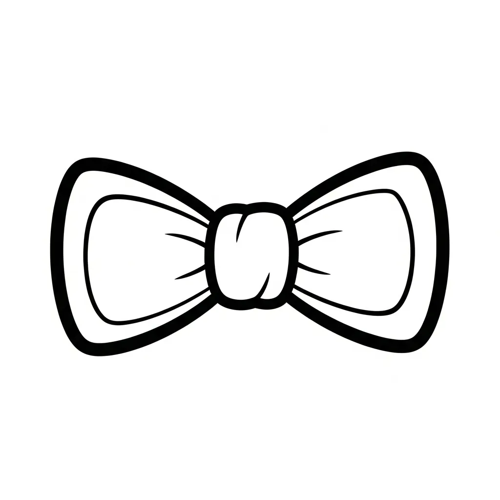 Corbata 17 para colorear para niños para imprimir