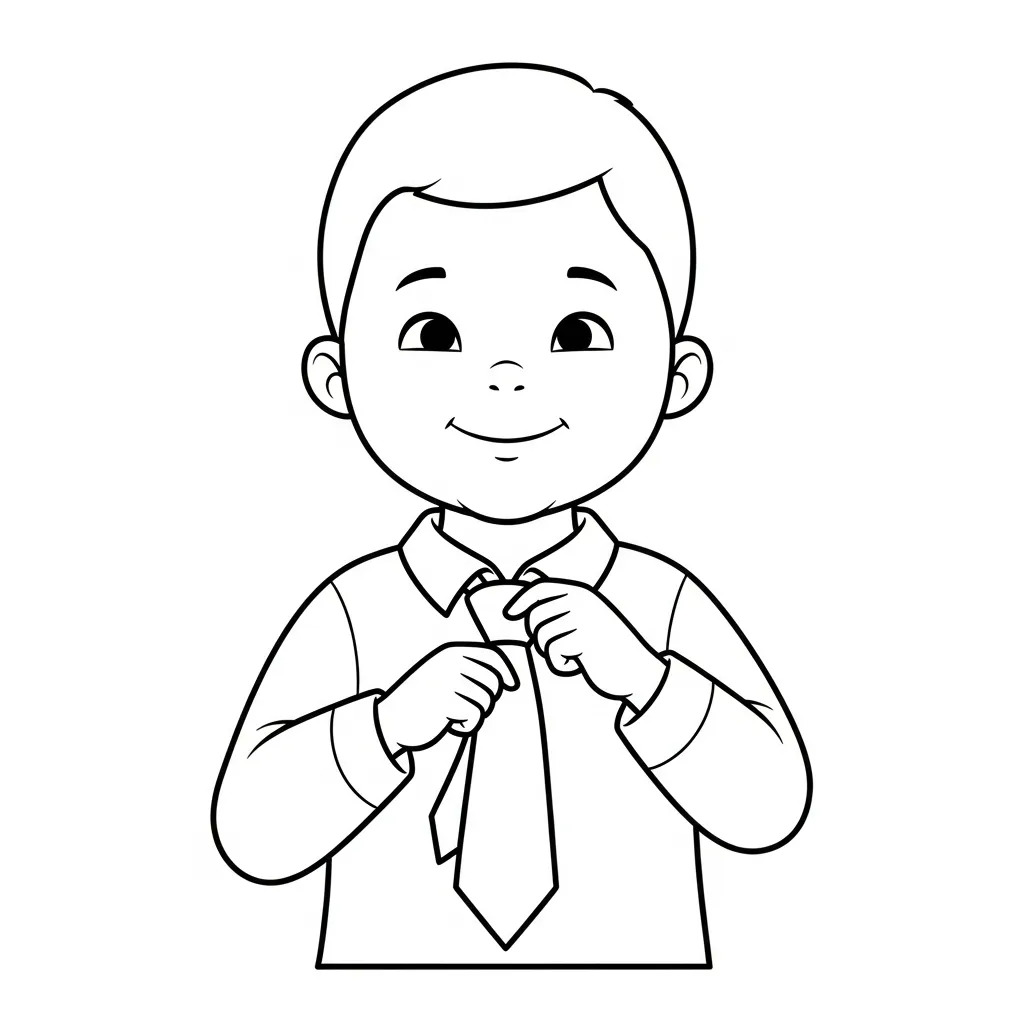 imprimir Corbata 21 para colorear gratis