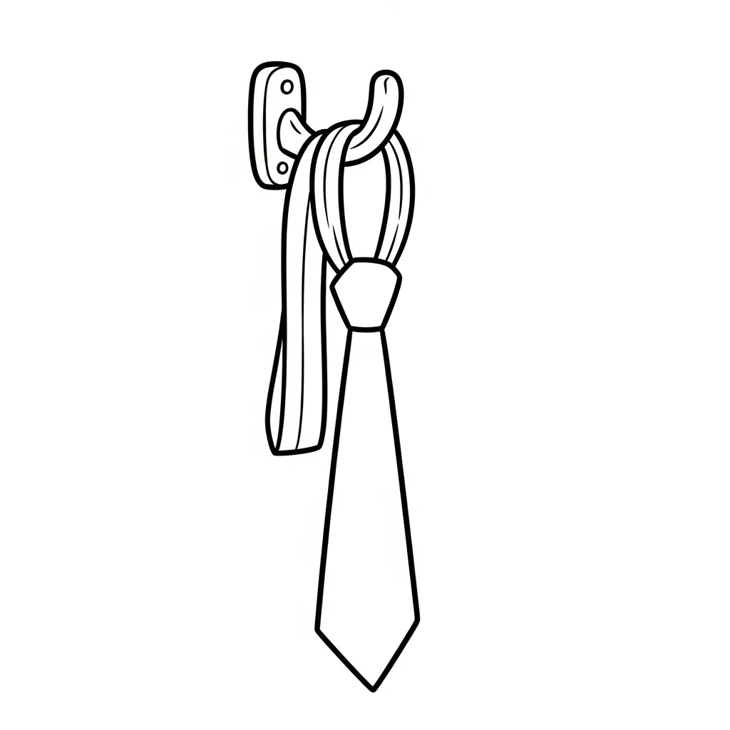 Corbata 24 para colorear gratis