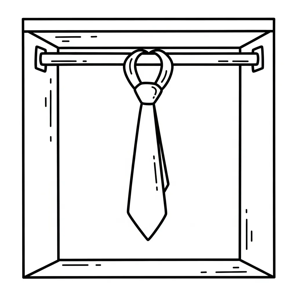 Corbata 3 para colorear gratis para imprimir