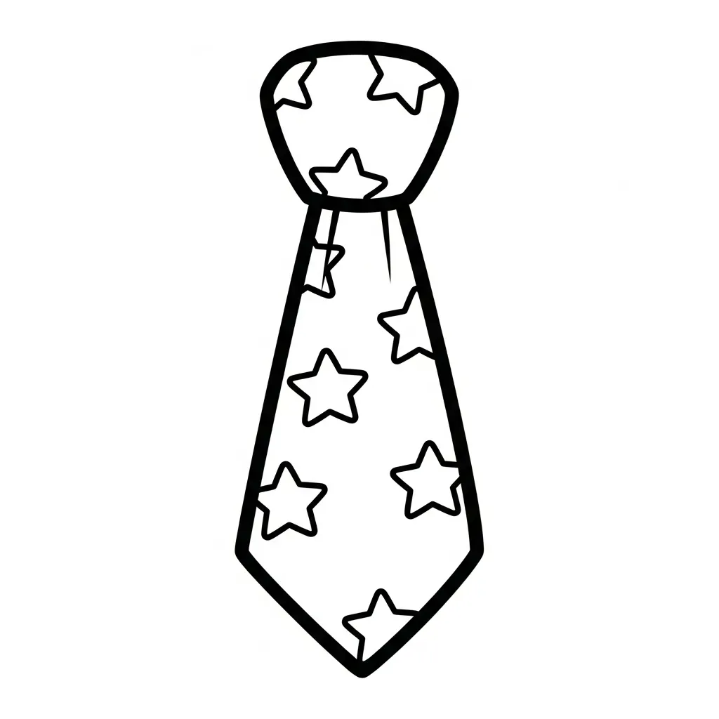 imprimir Corbata 5 para colorear