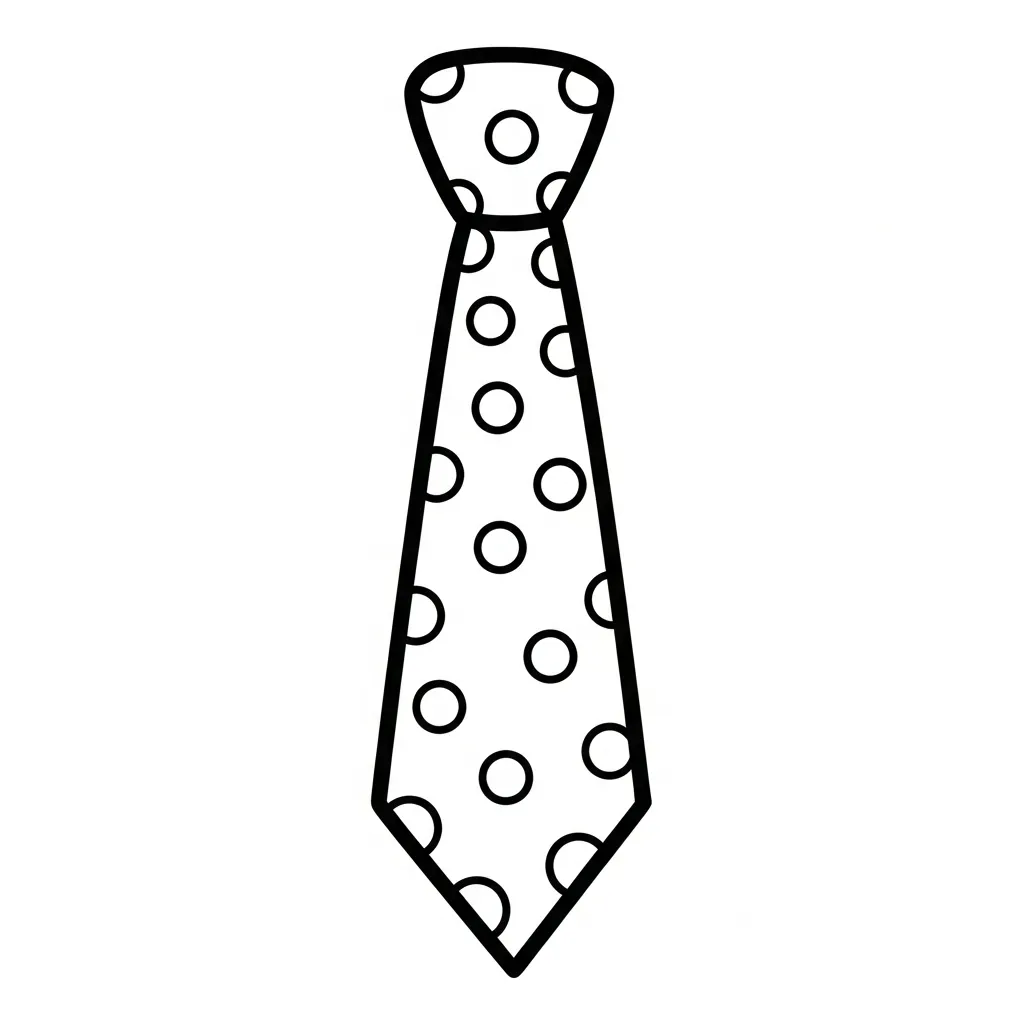 Corbata 6 para colorear en línea