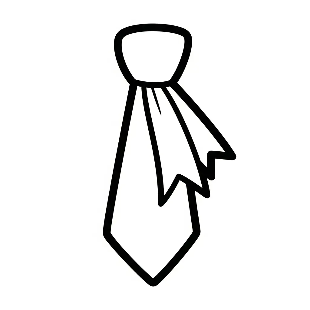 Corbata 7 para colorear para niños para imprimir