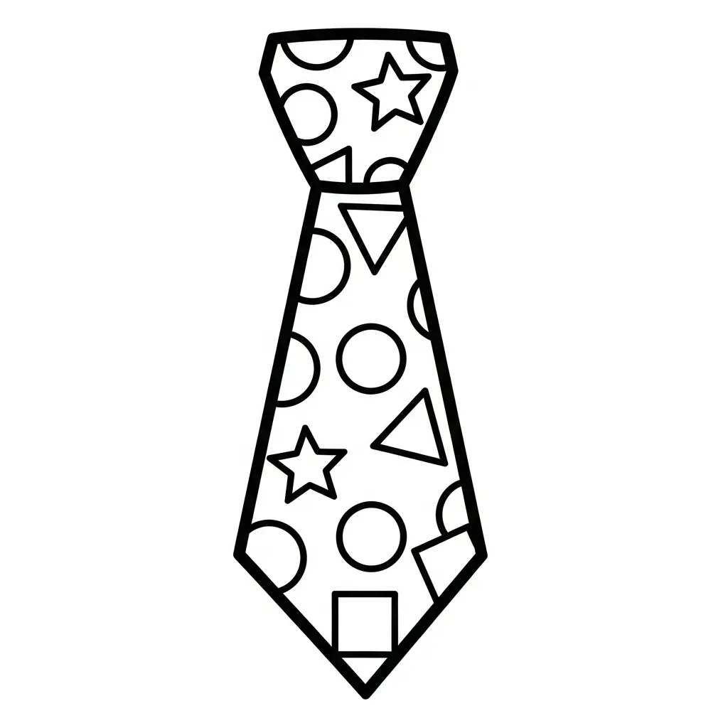 Corbata 9 para colorear en línea