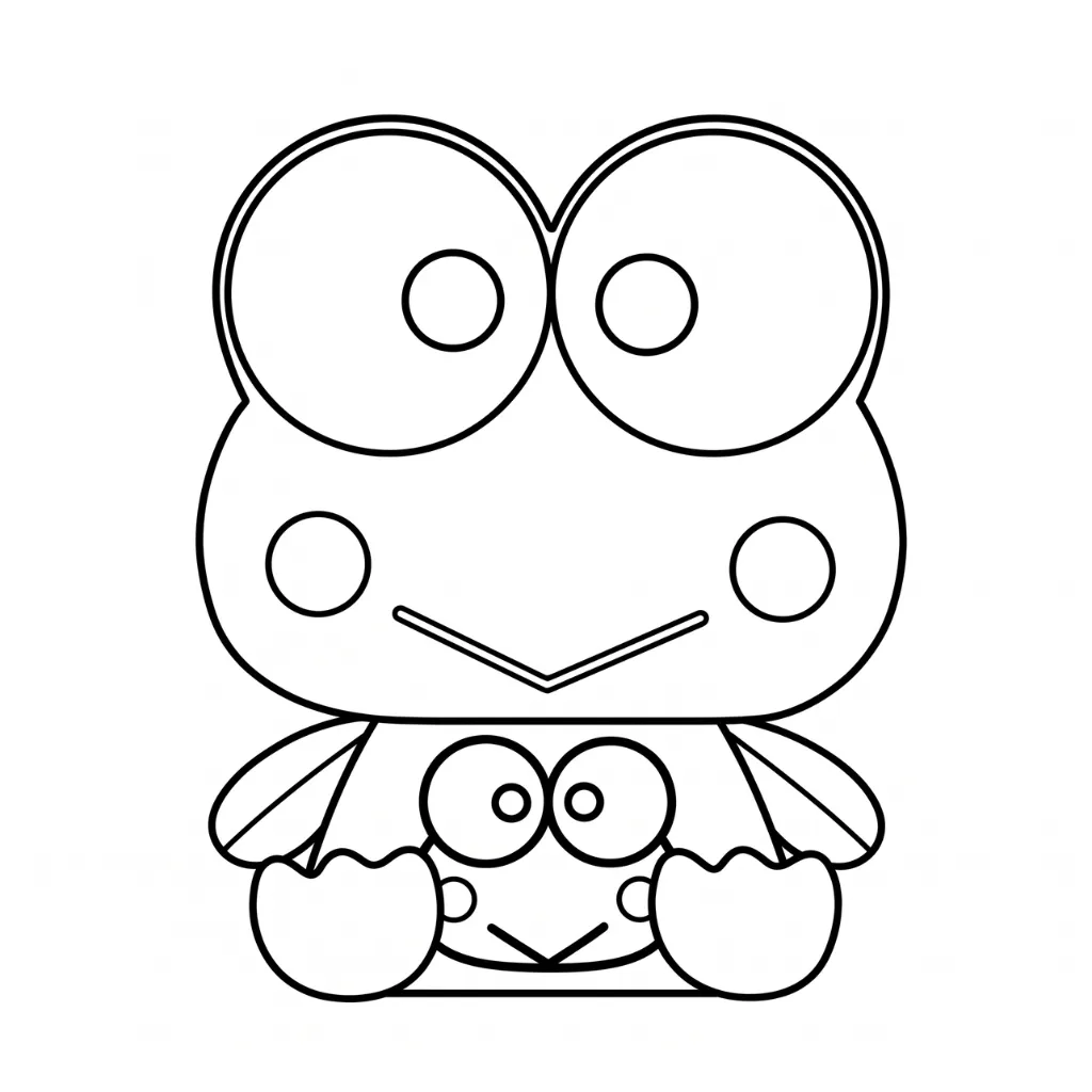 para imprimir Keroppi 1 para colorear gratis