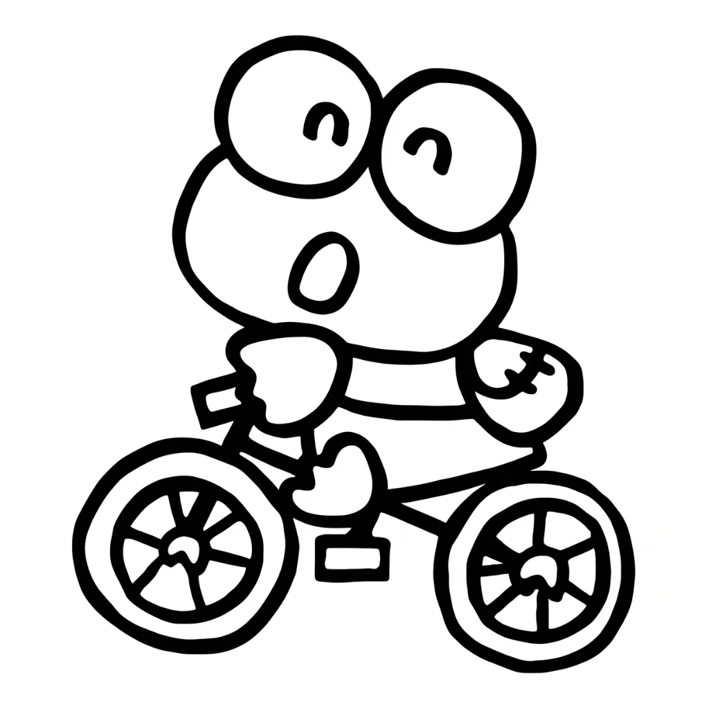 Keroppi 19 para colorear gratis en línea