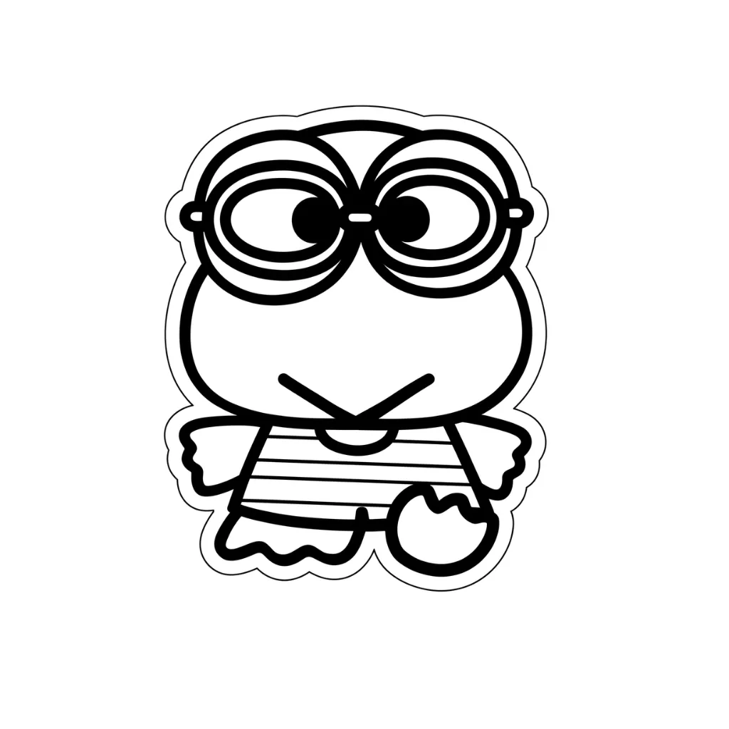 Keroppi 4 para dibujar en línea