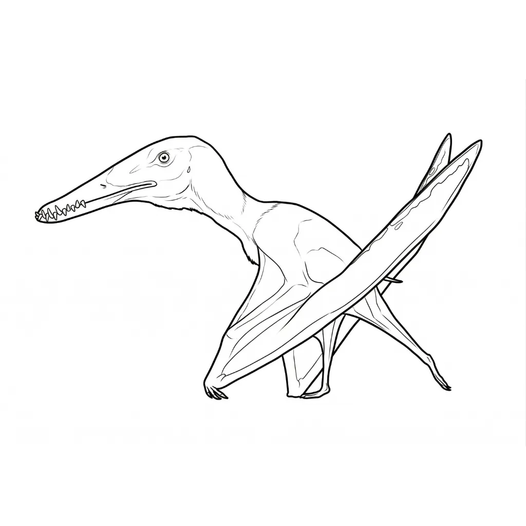 Pterodactyl 14 para colorear para imprimir para niño de 9 años
