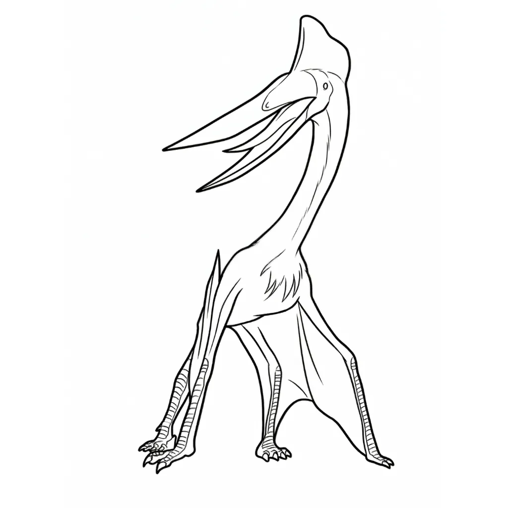 Pterodactyl 2 para colorear para imprimir gratis