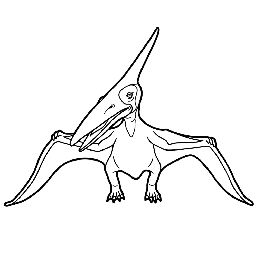 Pterodactyl 5 para colorear de para niños