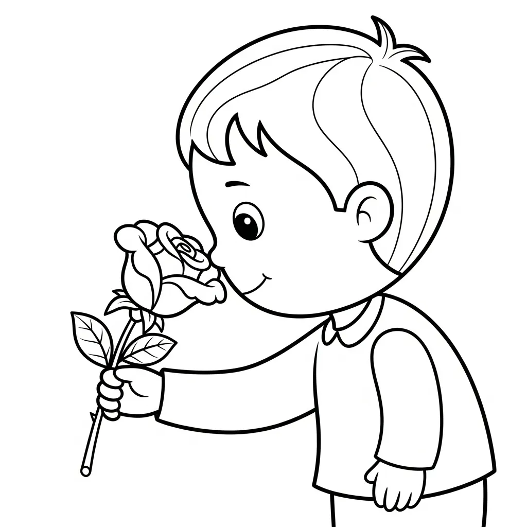 Rosas 10 para colorear para imprimir para niño de 8 años