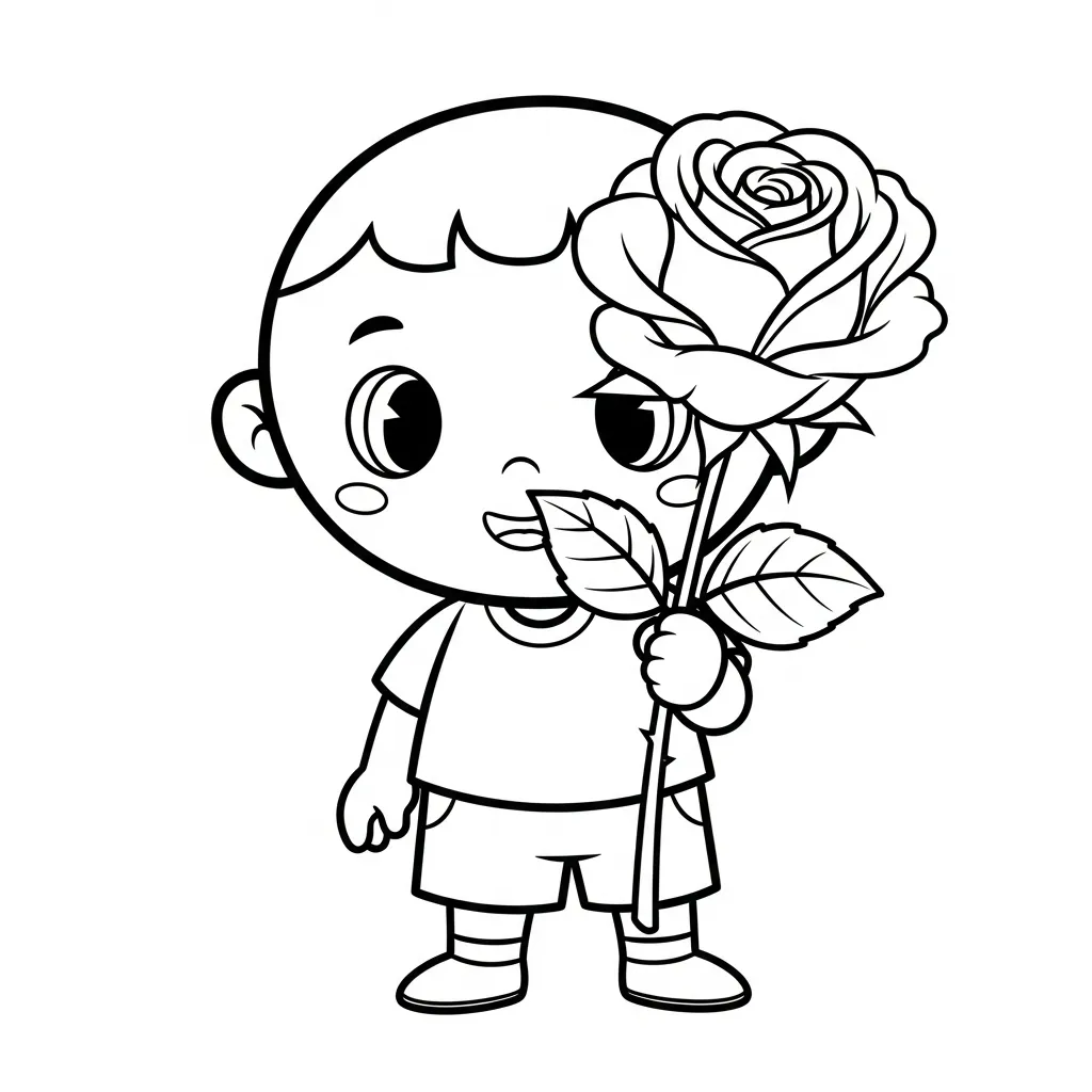 Rosas 12 para colorear para imprimir pdf gratis