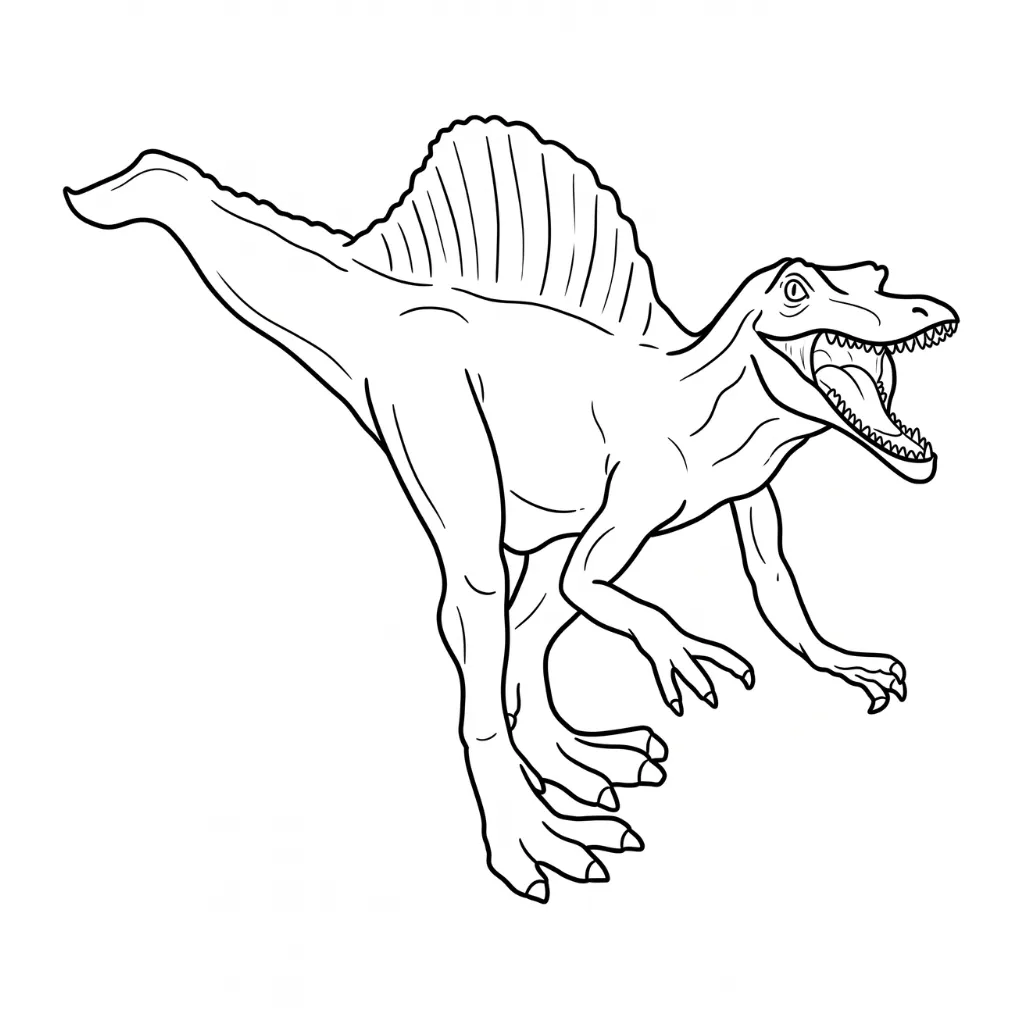 Spinosaurus 15 para colorear en línea para niño
