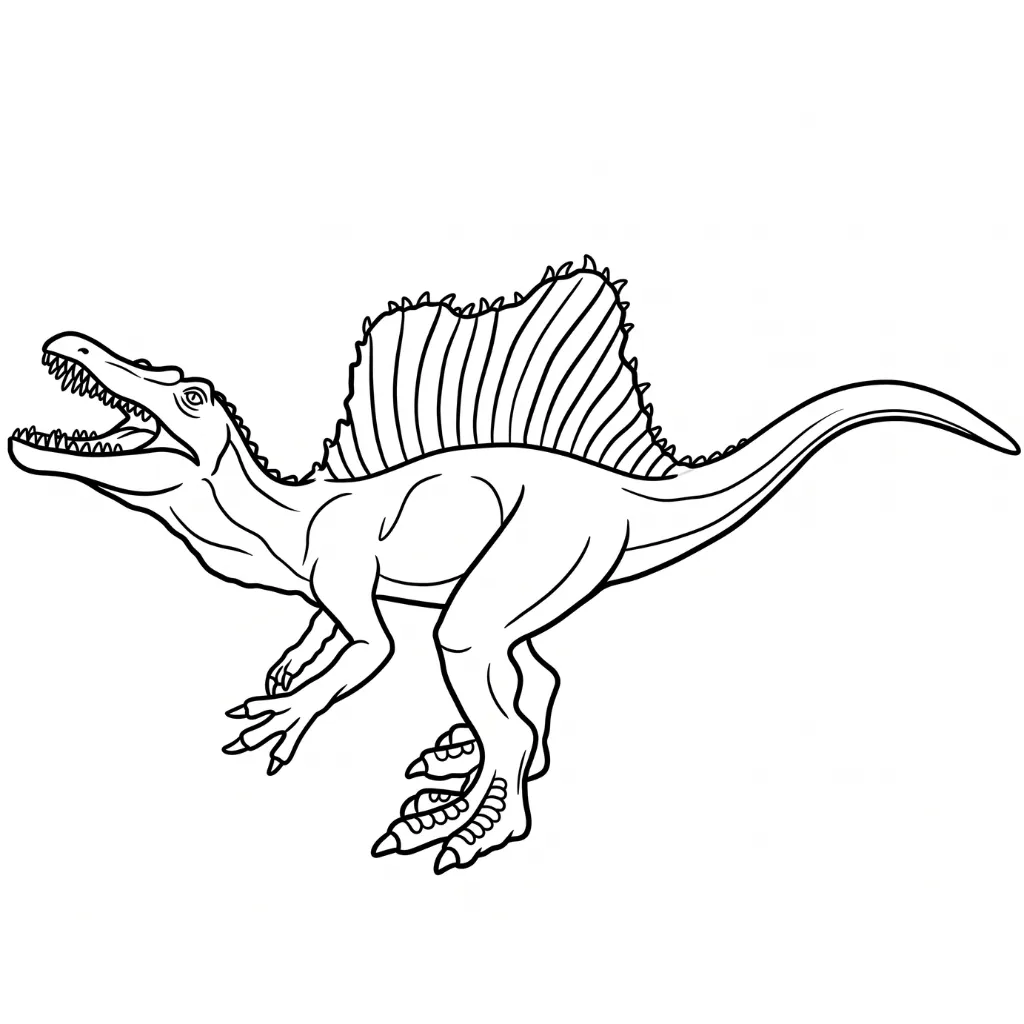 Spinosaurus 2 para colorear para descargar