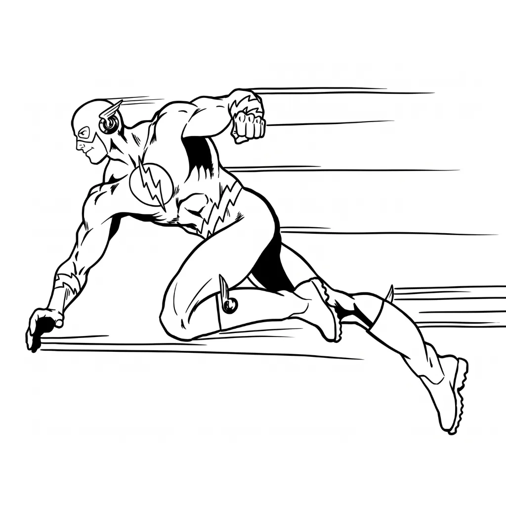 The Flash 11 para colorear para imprimir pdf