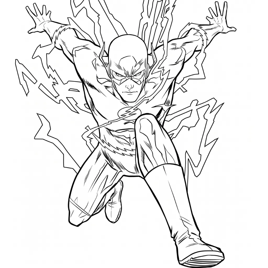 The Flash 13 para colorear para imprimir