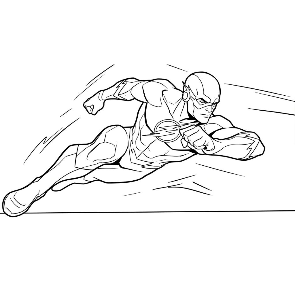 The Flash 18 para colorear gratis