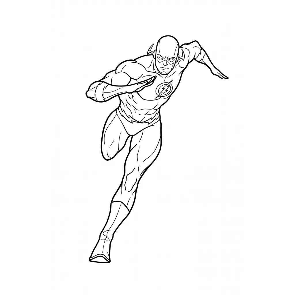 The Flash 8 para colorear y aprendizaje