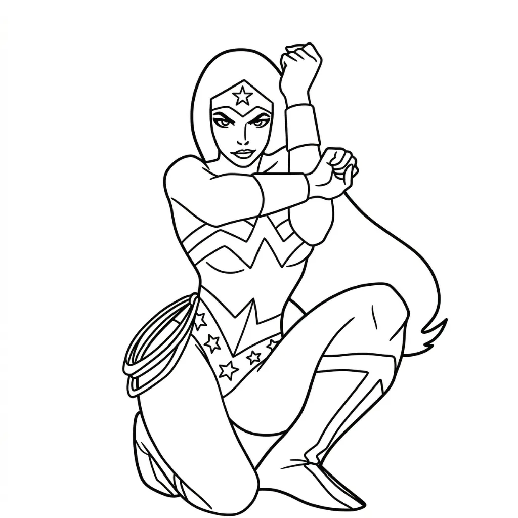 drucken Wonder Woman 11 Ausmalbilder